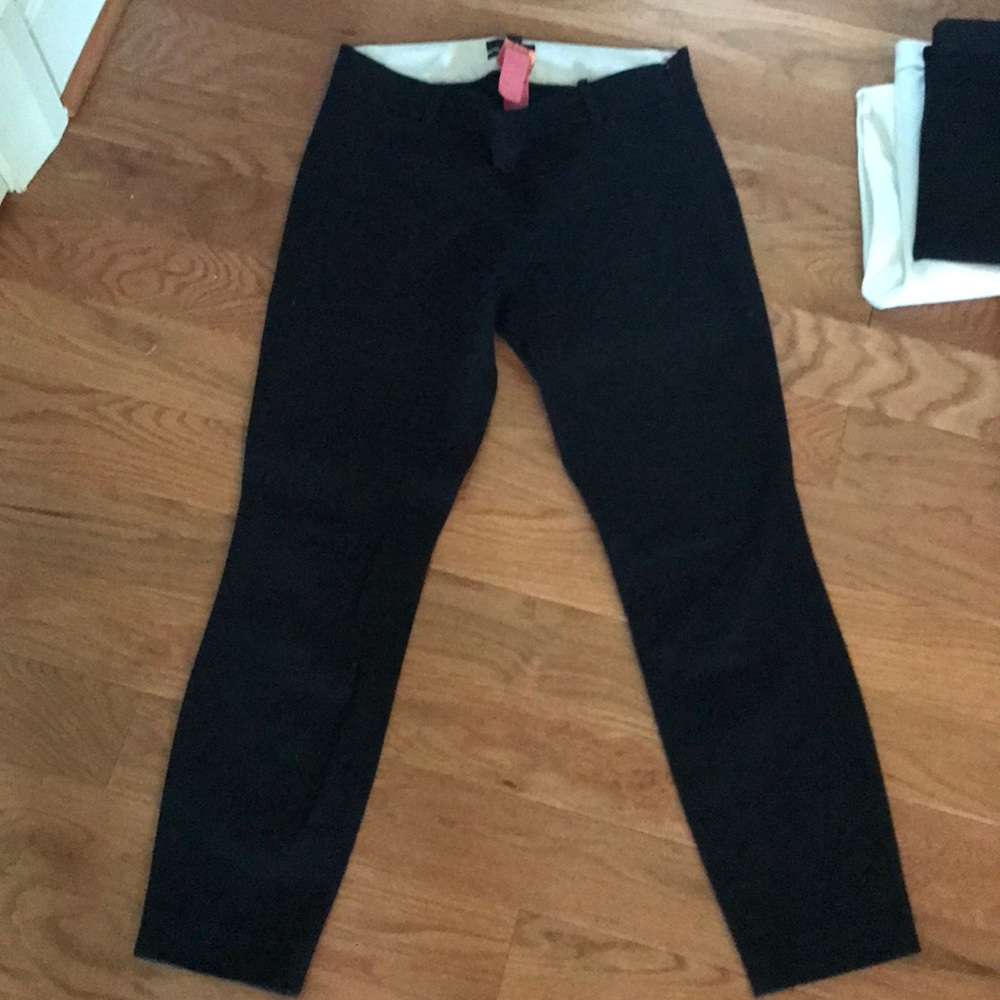 Black J Crew Minnie cropped pant